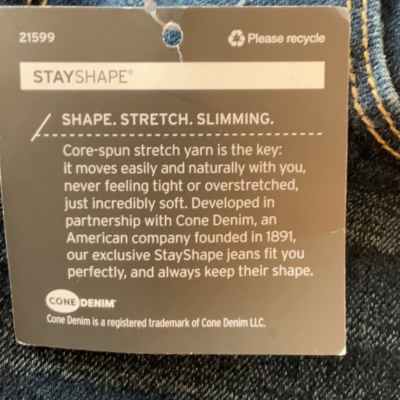 NWT Eddie Bauer Slightly Curvy High rise Size 8 - Picture 7 of 7